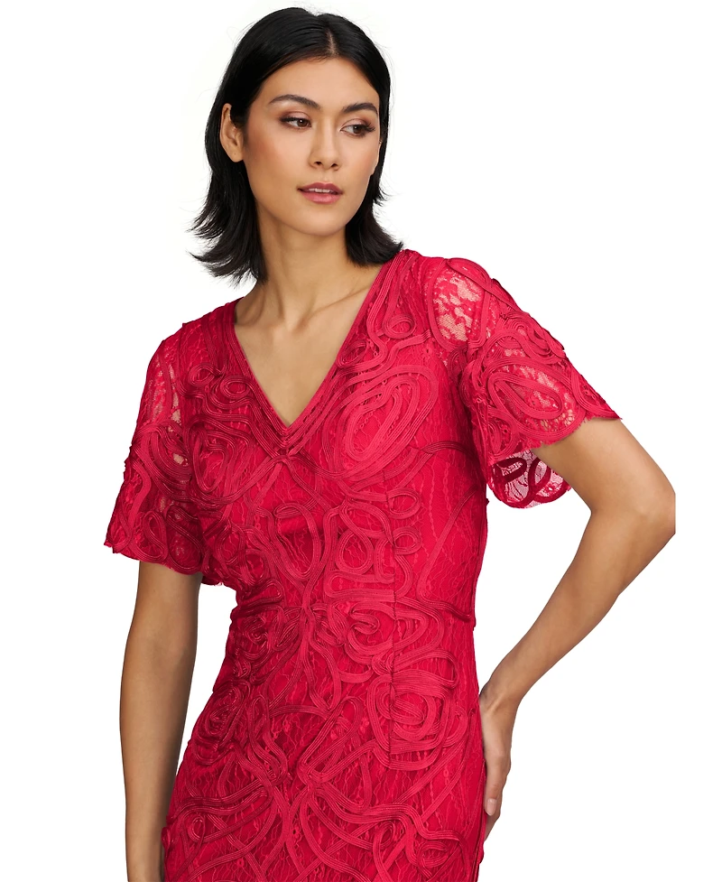 Js Collections Women's Camilla Soutache Midi Party Dress