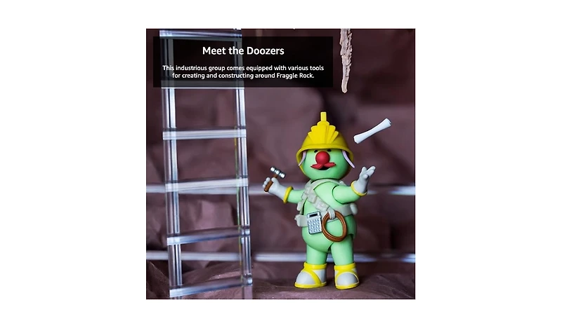 Boss Fight Studio Doozer 2-Pack with Cotterpin and Architect, Fraggle Rock Collectible Action Figures – Articulated Figurines with Accessories