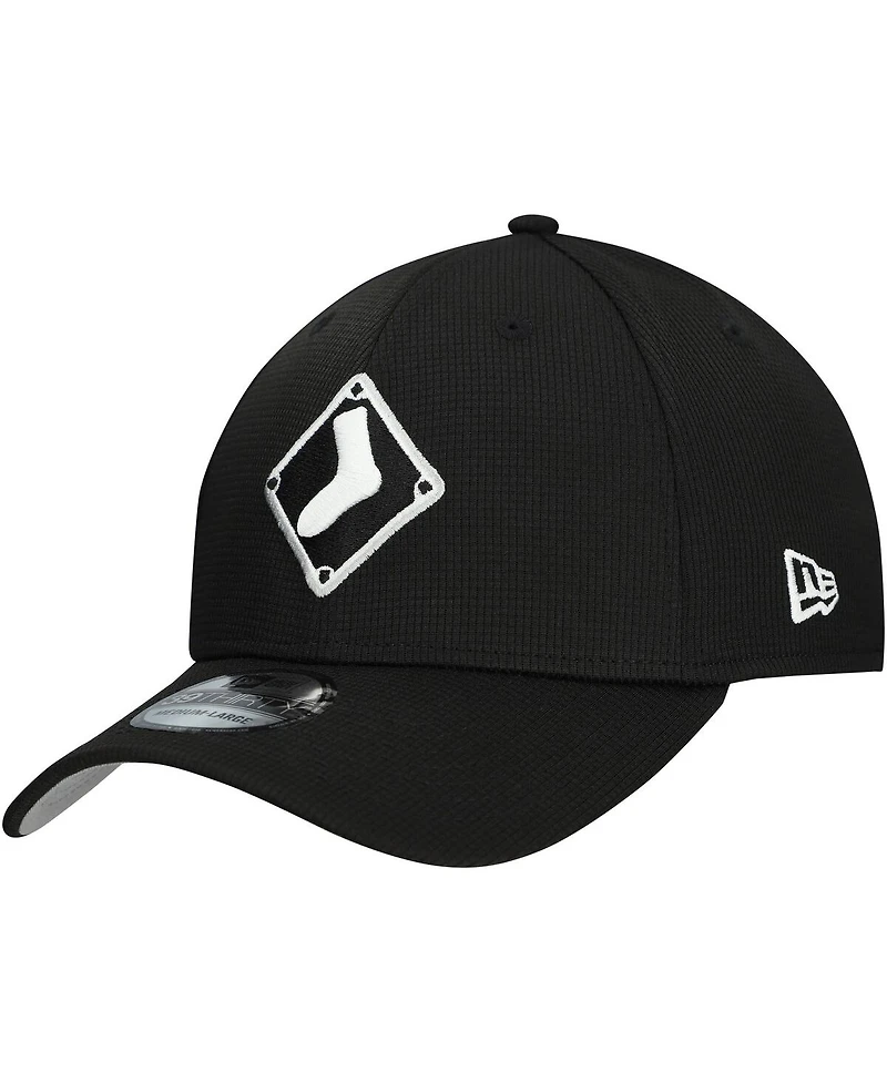 New Era Men's Black Chicago White Sox Batting Practice 39THIRTY Flex Hat