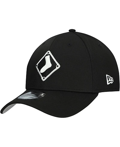 New Era Men's Black Chicago White Sox Batting Practice 39THIRTY Flex Hat