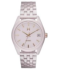 Mvmt Women's Rise Boyfriend Blush Ceramic Bracelet Watch, 36mm
