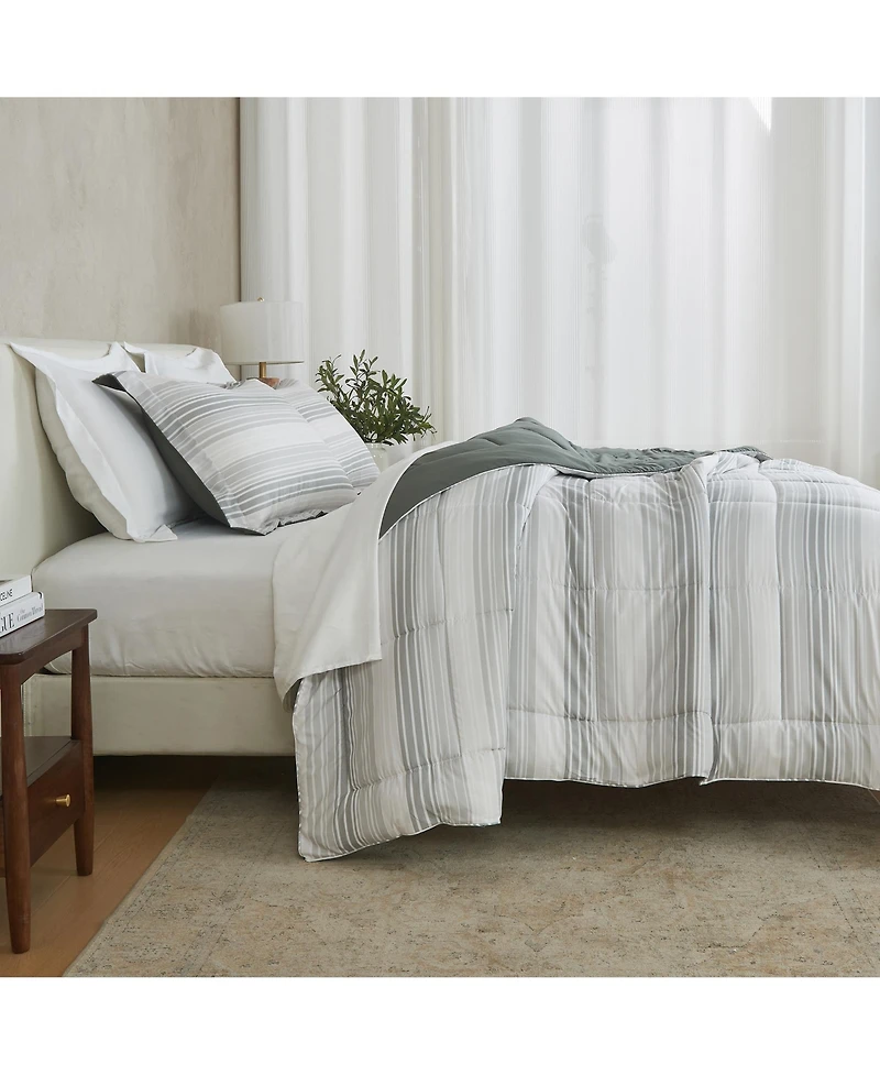Linery & Co. Reversible Down Alternative Printed Comforter Set
