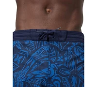 Speedo Men's Bondi Basin Abstract Print Drawstring 9" Boardshorts