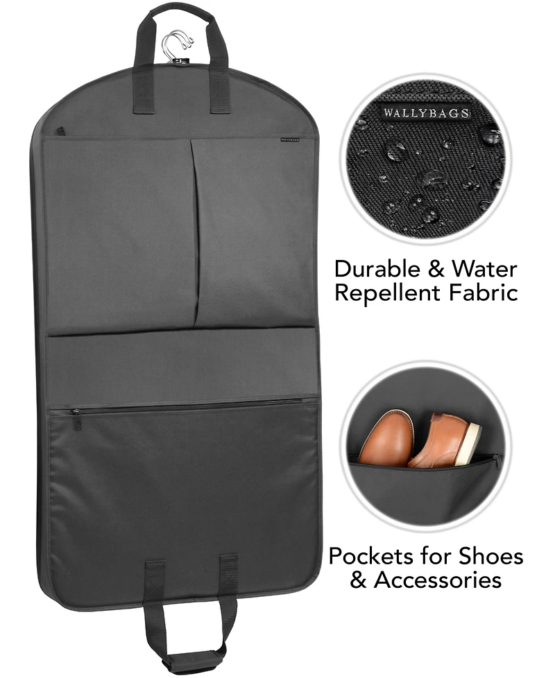 40" Deluxe Travel Garment Bag with Pockets