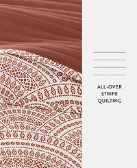 ienjoy Home Scallop Reversible 3-Pc. Lightweight Quilt Set