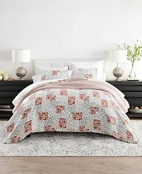 ienjoy Home Scrolled Patchwork Reversible 3-Pc. Lightweight Quilt Set, King/California King