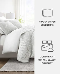 ienjoy Home Painted Dots Reversible 3-Pc. Lightweight Quilt Set