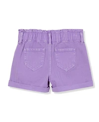 Lands' End Girls Denim Paperbag Shorts