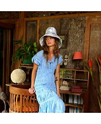 Brunna.co Nau Botanica Hat In Indigo Blue