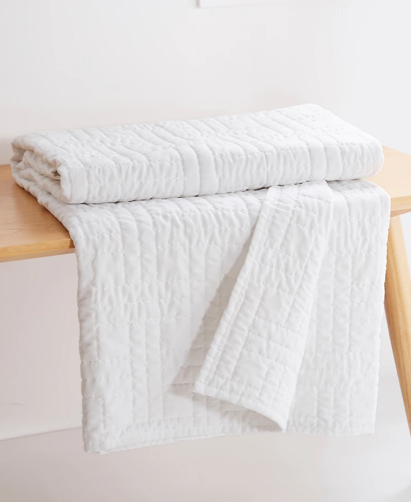 Levtex Melange Stitch Stitching Quilted Throw, 50" x 60"