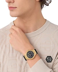 Philipp Plein Men's Underdog Black Silicone Strap Watch 44mm