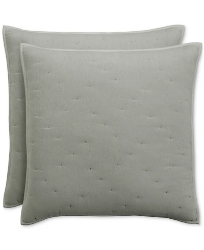 Hotel Collection Reversible Chenille Quilted 2-Pc. European Sham Set, Exclusively at Macy's