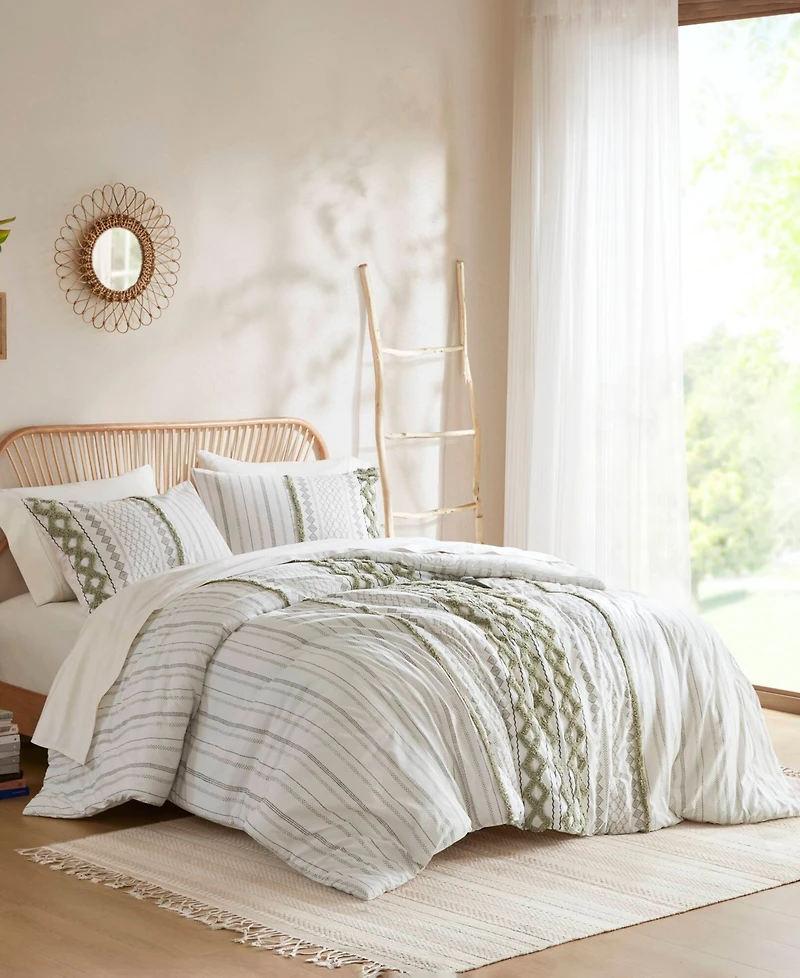 Ink+Ivy Imani 3-Pc. Duvet Cover Set, Full/Queen