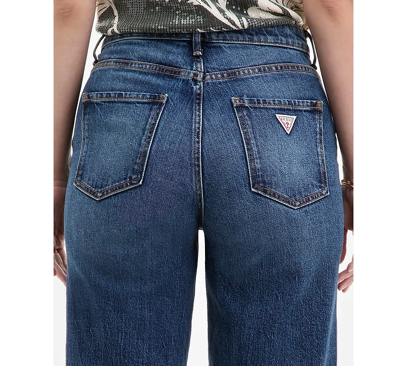 Guess Women's High-Rise Wide-Leg Jeans
