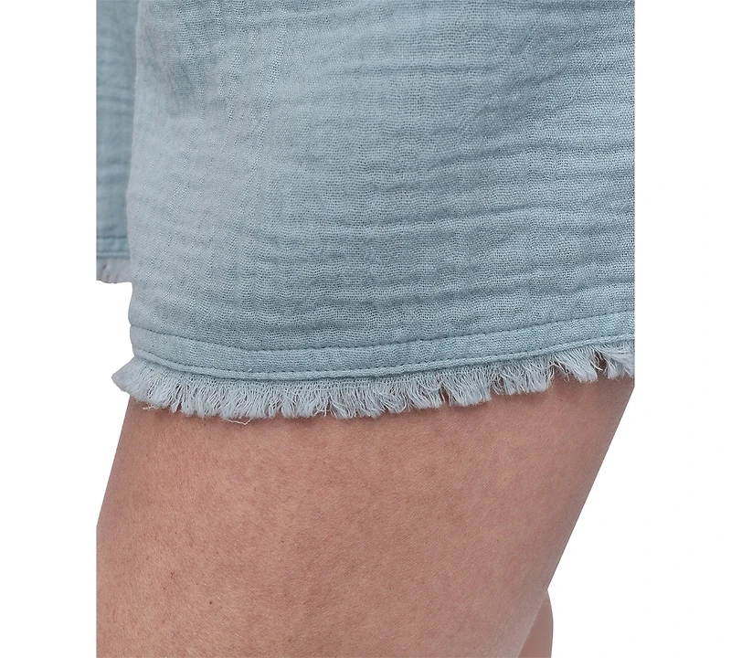 Dkny Jeans Women's Cotton Gauze Pull-On Shorts