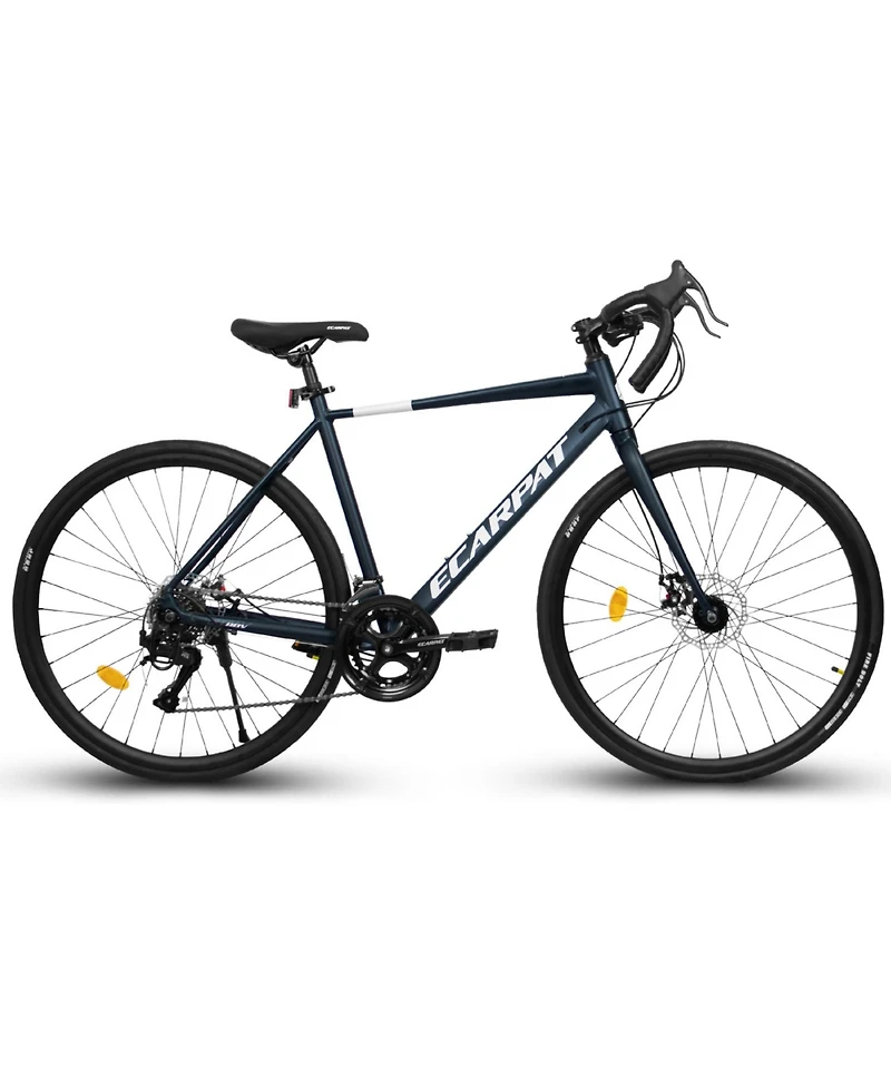 700C Road Bike: Disc Brakes, Aluminum Frame, 16-Speed, L Size