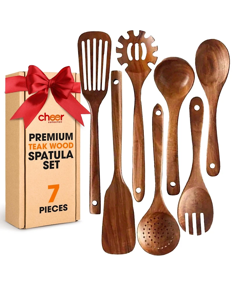 Cheer Collection Piece Wooden Spatula Set