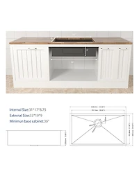 33 Inch Undermount Sink