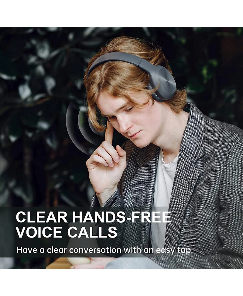 Edifier Bluetooth Over-Ear Headphones, 30H Playtime, Deep Bass, Built-in Mic for Travel/Work