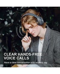 Edifier Bluetooth Over-Ear Headphones, 30H Playtime, Deep Bass, Built-in Mic for Travel/Work