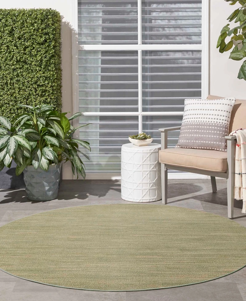 Nourison Home Nourison Essentials NRE01 8'x8' Round Outdoor Area Rug