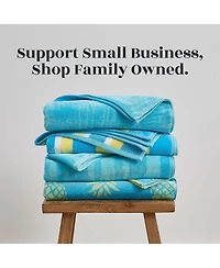 Linery & Co. 100% Cotton Jacquard 2 Pack Summer Beach Towels, 30" x 60"