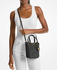 Michael Michael Kors Quinn Small North South Woven Tote Crossbody
