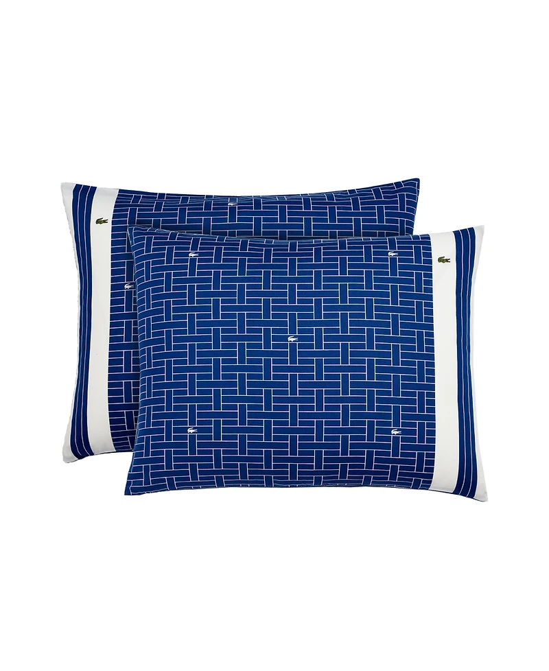Lacoste Home Heritage Geo Cotton -Pc. Comforter Set