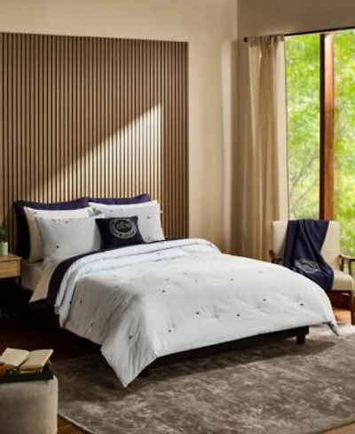 Lacoste Home Pinstripe Croc Cotton Comforter Set