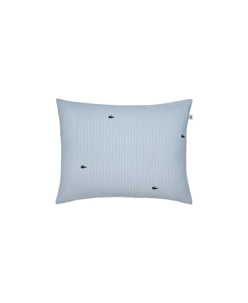 Lacoste Home Pinstripe Croc Cotton -Pc. Comforter Set