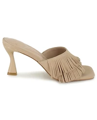Kenneth Cole New York Women's Darby Fringe Slip On Dress Sandals