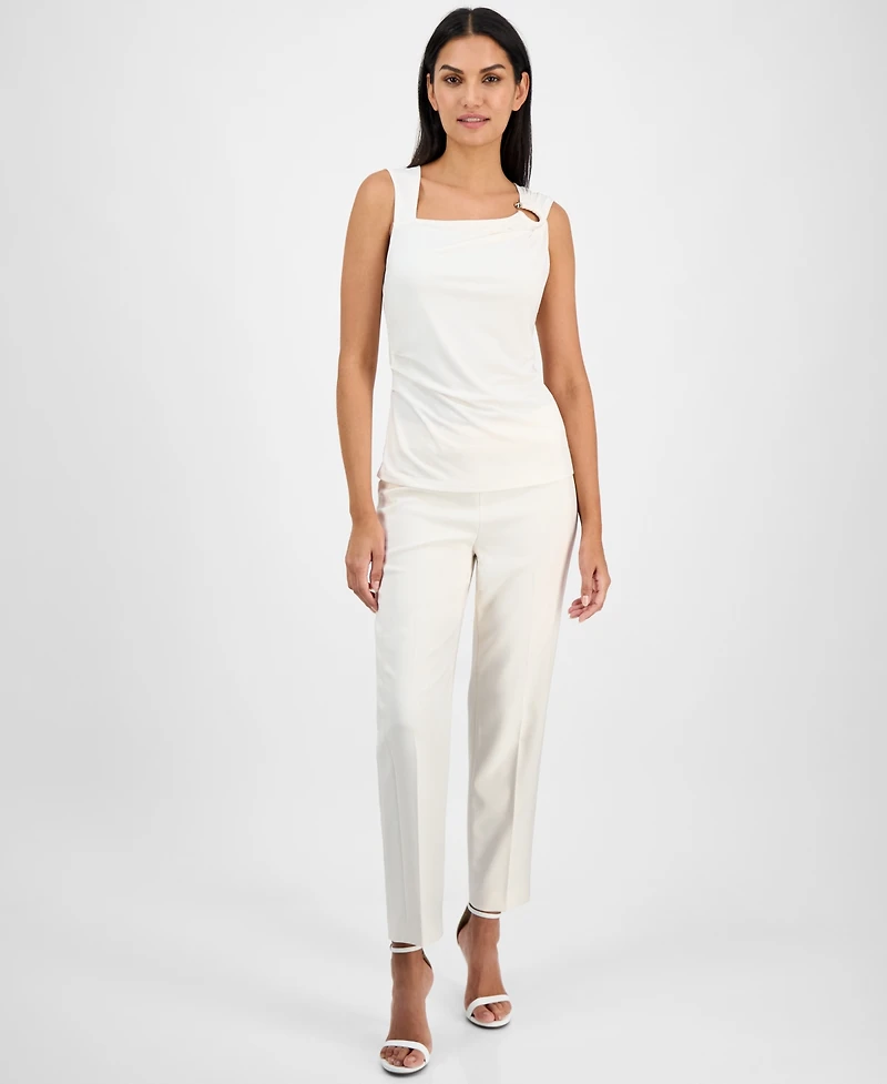 Anne Klein Women's Asymmetrical-Neck Tank Top