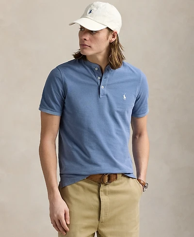 Polo Ralph Lauren Men's Cotton Pique Henley Shirt
