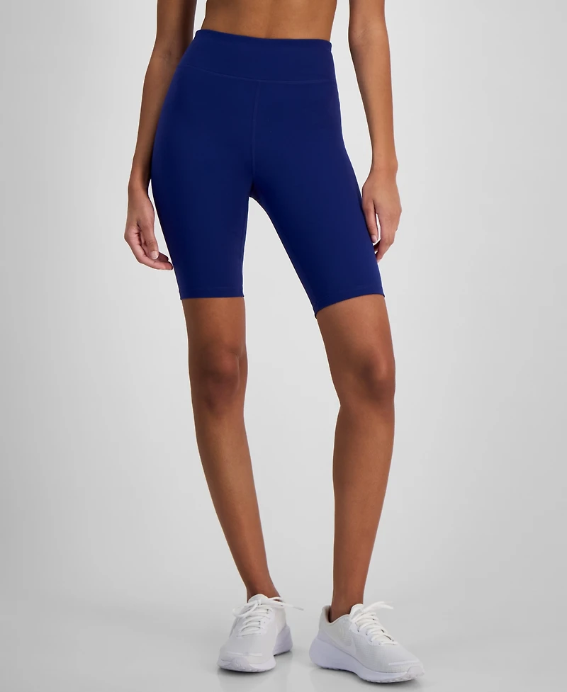 Id Ideology Women's Studio 10.5" Bike Shorts, Exclusively at Macy's
