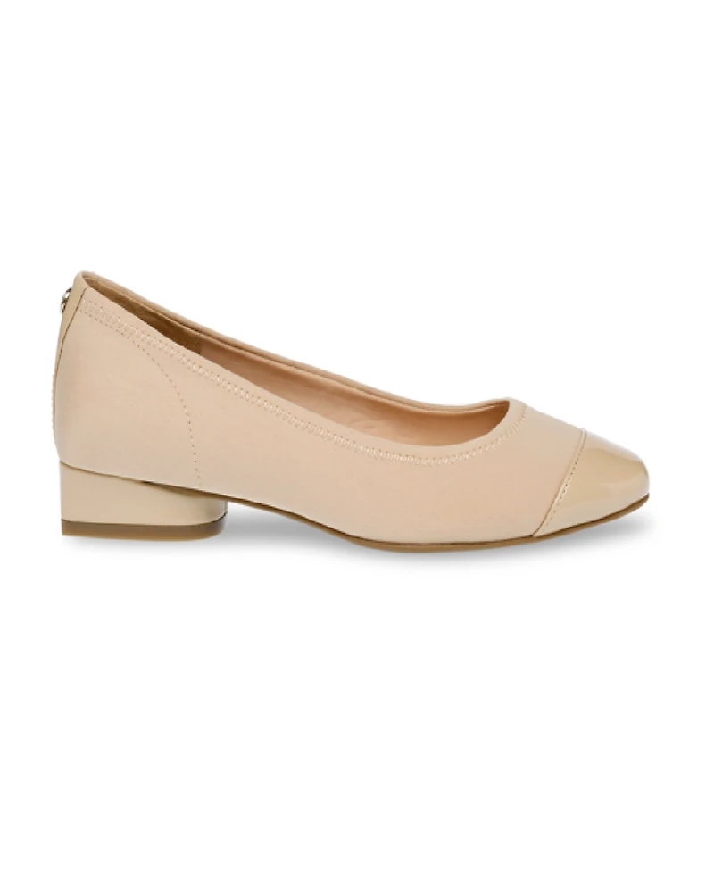 Anne Klein Women's Carlie Almond Toe Ballet Flats