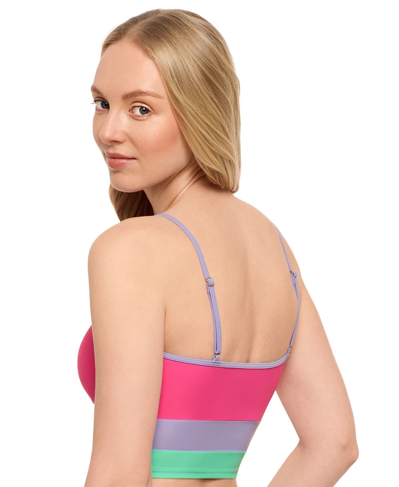 Salt + Cove Juniors' Colorblocked Midkini Top, Exclusively at Macy's