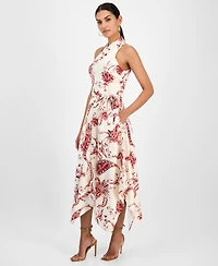 Rachel Roy Women's Lary Floral Asymmetric-Hem Halter Dress