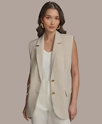 Donna Karan New York Women's Two-Button Vest