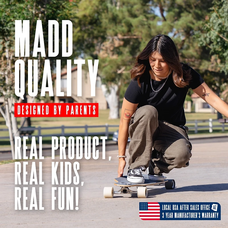 31" x 8" 8-Ply Maple Deck Glide Drop Through Longboard Skateboard for Ages 5+ Max 220 lbs, 70mm Wheels, Abec-7 Bearings