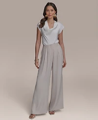 Donna Karan New York Women's Pleated Wide-Leg Pants