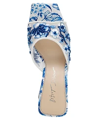 Betsey Johnson Women's Roo Embroidered Slip-On Sandals