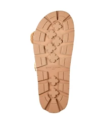 Marc Fisher Ltd Women's Mylan Woven Buckle Straps Flat Sandals