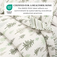 Linery & Co. Rustic Lodge Trees Microfiber Quilt Set With Shams
