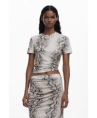 Desigual Women's Draped animal skirt