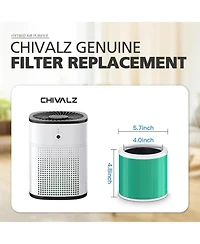 Chivalz Air Purifier Replacement Filter 2 Pack, H13 Ture Hepa Filter for 1800 Air Purifer, Efficiency Activated Carbon - Original Version