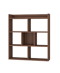 7 Cubes Open-back Bookshelf with Anti-Toppling Devices