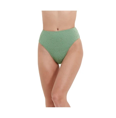 Flirtt Gottex Women's Spring Days Textured High Rise Leg Swim Bottom