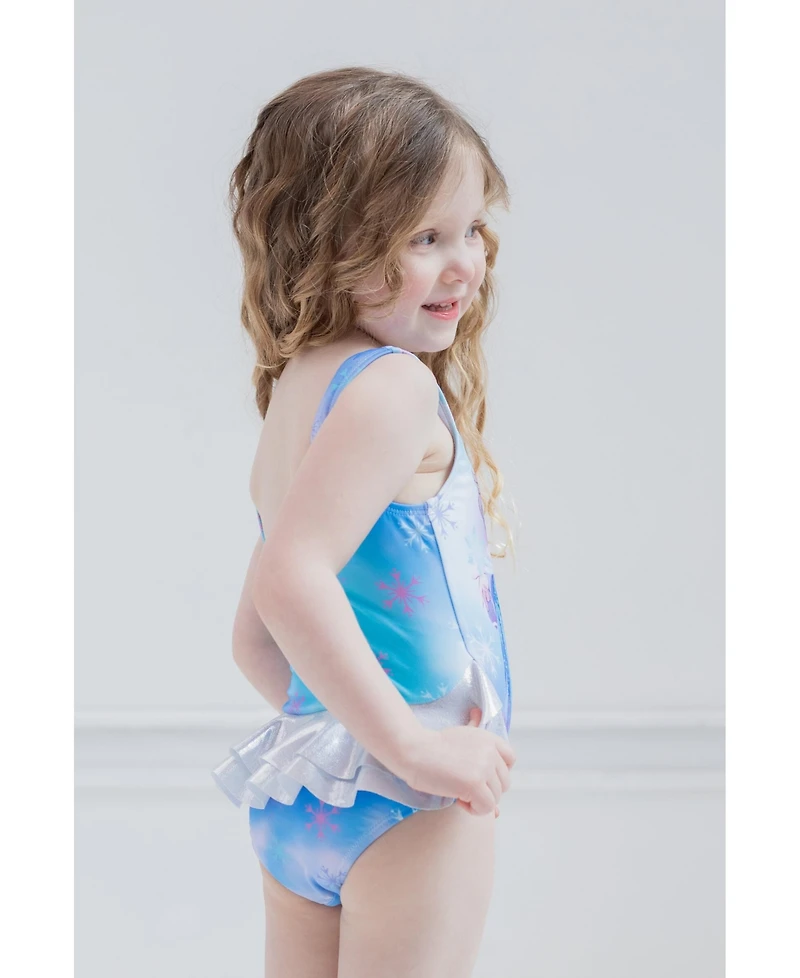 Frozen Toddler Girls Disney Elsa Anna One Piece Bathing Suit