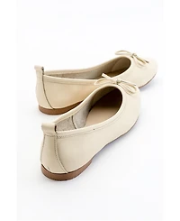Florence Leather Ballerina Flats