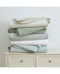 Linery & Co. Cotton Blend Jersey Knit Channel Stitch Quilt Set